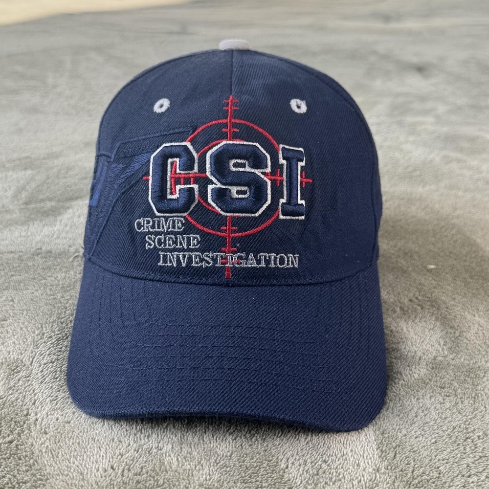 Chelona Hat Cap Strap Back Mens One Size Blue CSI Crime Scene Investigation